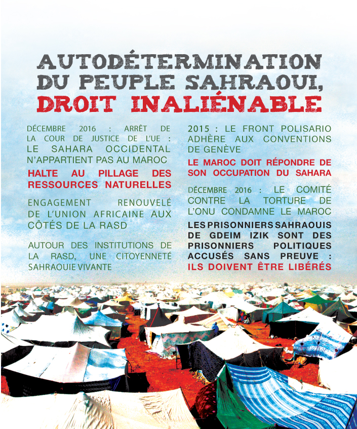 42ème EUCOCO – Autodétermination du peuple sahraoui, droit inaliénable